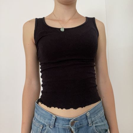 Schwarzes Tank Top /Trägerleibchen, Kids Gr.158/164 Top!
