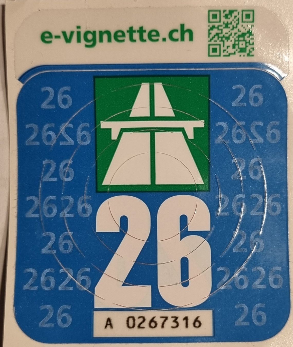 Vignette autostradali: Autobahn Vignette 2026 – Nuovo e nell'imballaggio originale da Neerach venduto da skipper59