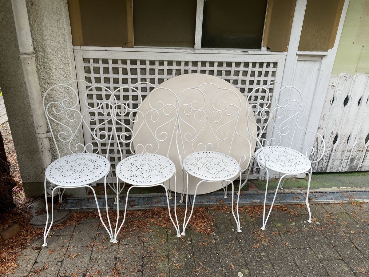 Sedie: Antike Garten Garnitur Stühle Tisch  – Usato da Zürich venduto da Scudo0 6