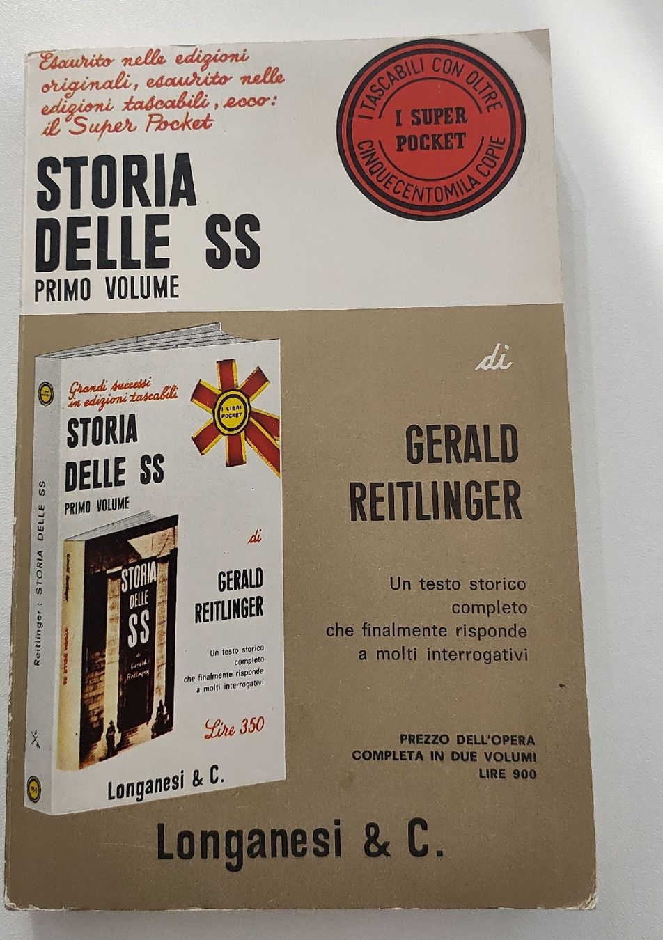 Bücher: Storia delle SS Primo Volume Gerald Reitlinger Buch – Gebraucht aus Gipf-Oberfrick von minini