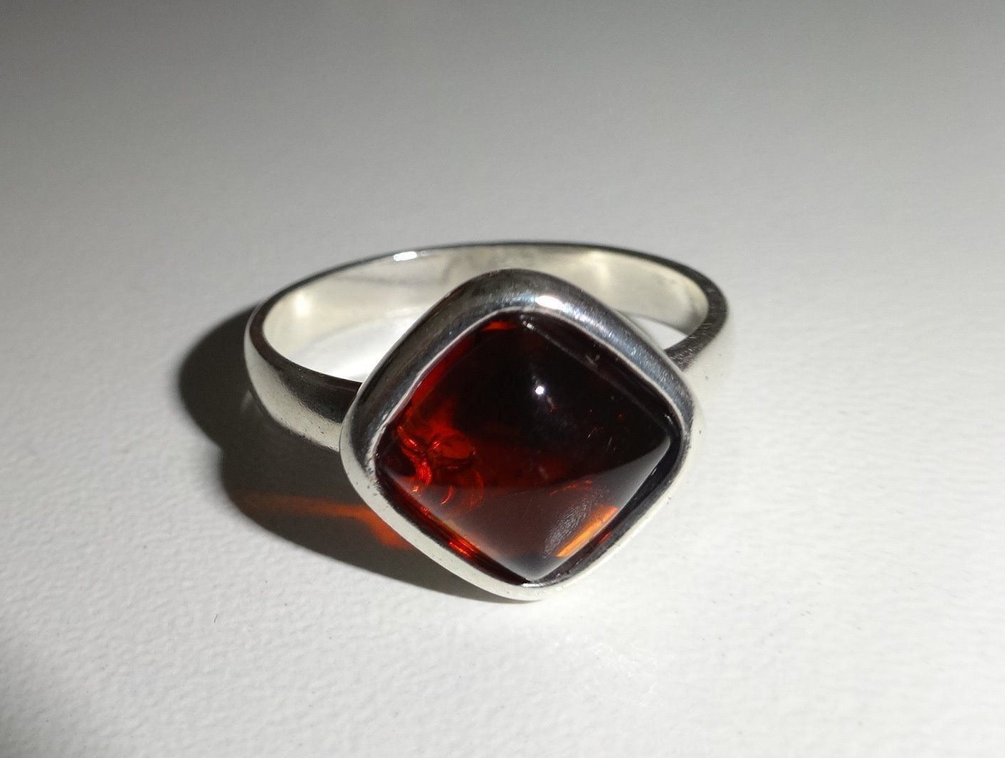 Anelli: ECHT! * Bernstein RING 925 Silber – Nuovo (secondo la descrizione) da Visp venduto da steinschmuckwelt 1