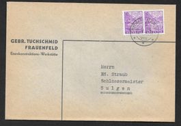Frauenfeld illustr. Brief Gebr. Tuchschmid Werkstätte 1936