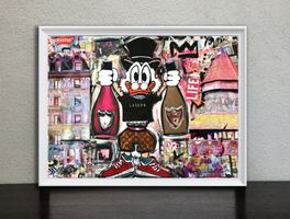 Dagobert Duck Pop Art Kunst Luzern City Fashion Champagner