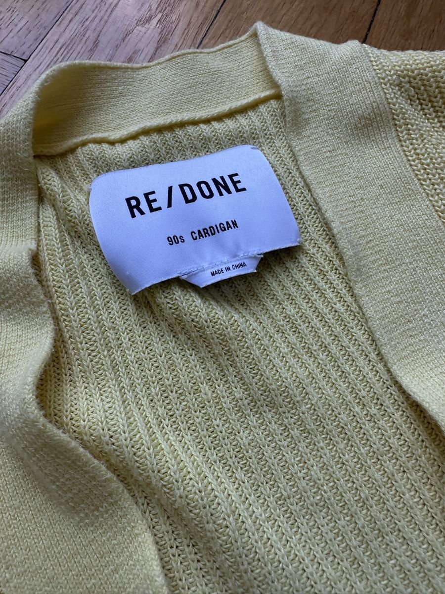 Giacche: Cardigan oversize RE/DONE Jaune – Usato da Carouge GE venduto da Dom19dom19 1