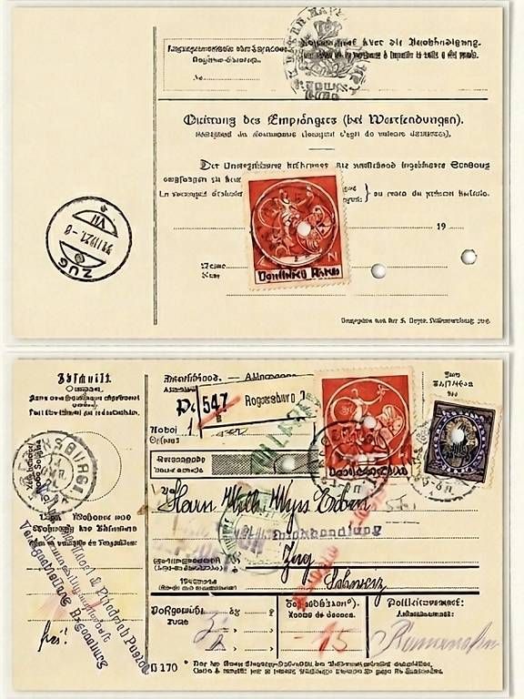 Documenti: Zeitzeugnis; Paketbegleitschein 1921 – Usato da Weggis venduto da urs_rj7p
