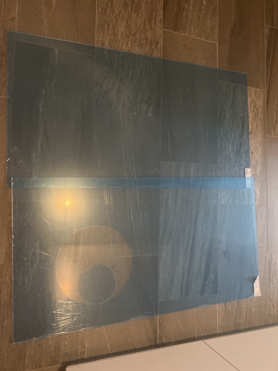 Servierplatten: 2 Platten Plexiglas transparent 109x58x0.5 cm – Neu (gemäss Beschreibung) aus Affoltern am Albis von Geton69
