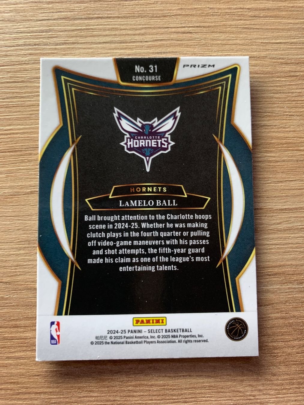 Nba Carte collezionabili: NBA Lamelo Ball BLUE PRIZM Concourse Select 24/25 – Usato da Netstal venduto da Clutch79Cardz 1
