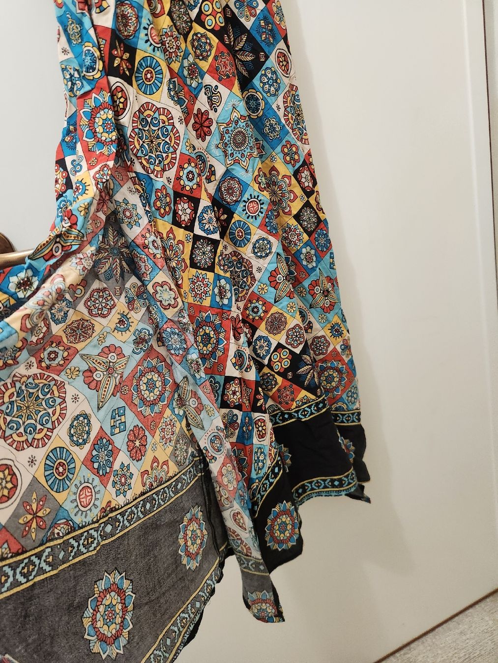 Vestiti: Robe longue imprimée multicolore avec franges T.M – Nuovo (secondo la descrizione) da Niedergösgen venduto da Eva2410 5
