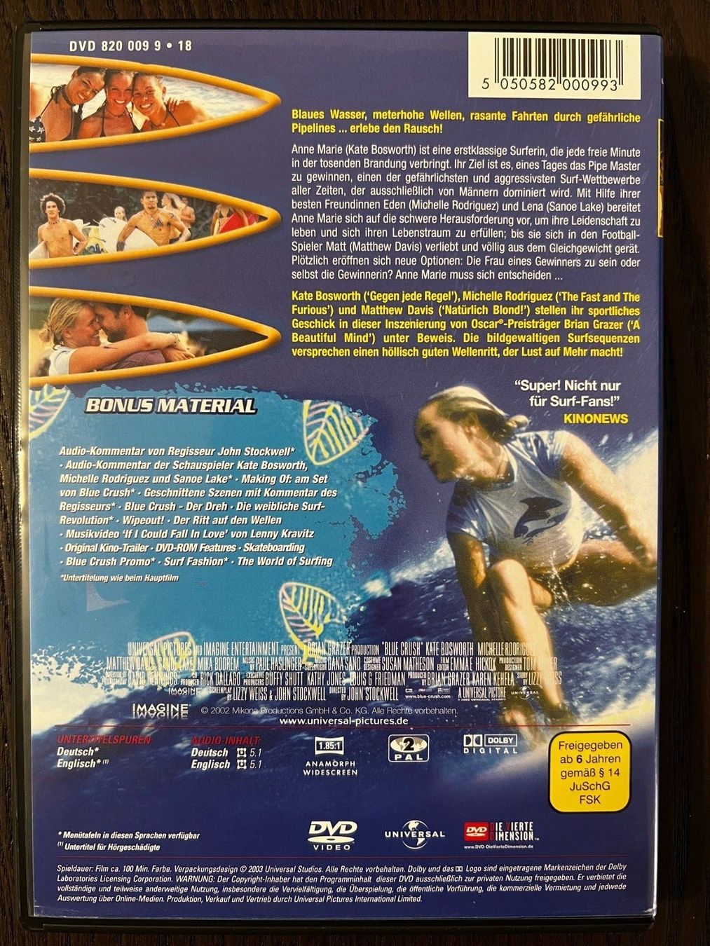 Tutti i DVDs: Blue Crush – Usato da Zürich venduto da FilmFreunde 1