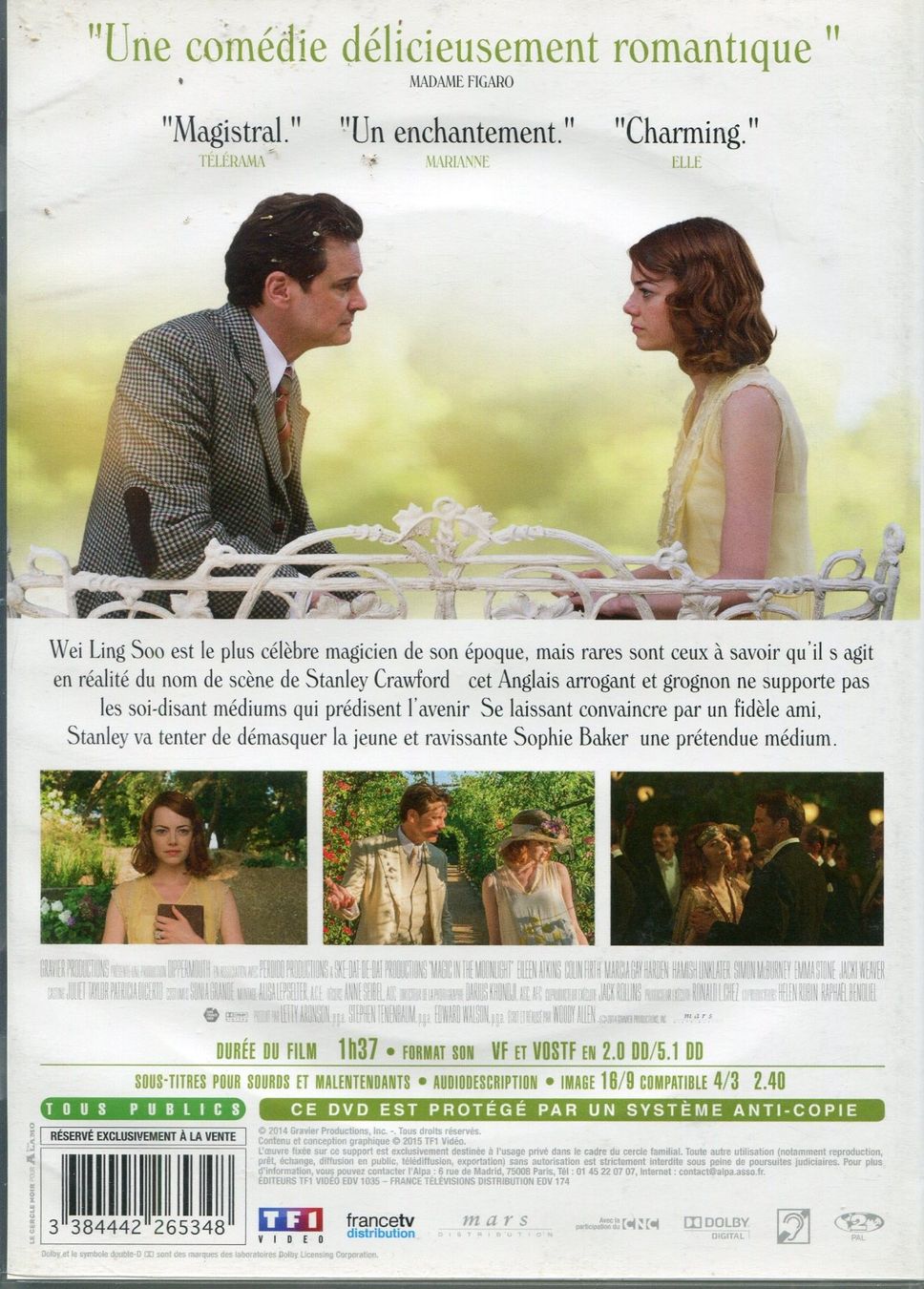 Tous les DVDs: Magic in the Moonlight  -  DVD – D'occasion à Les Avants par soyouz63 1