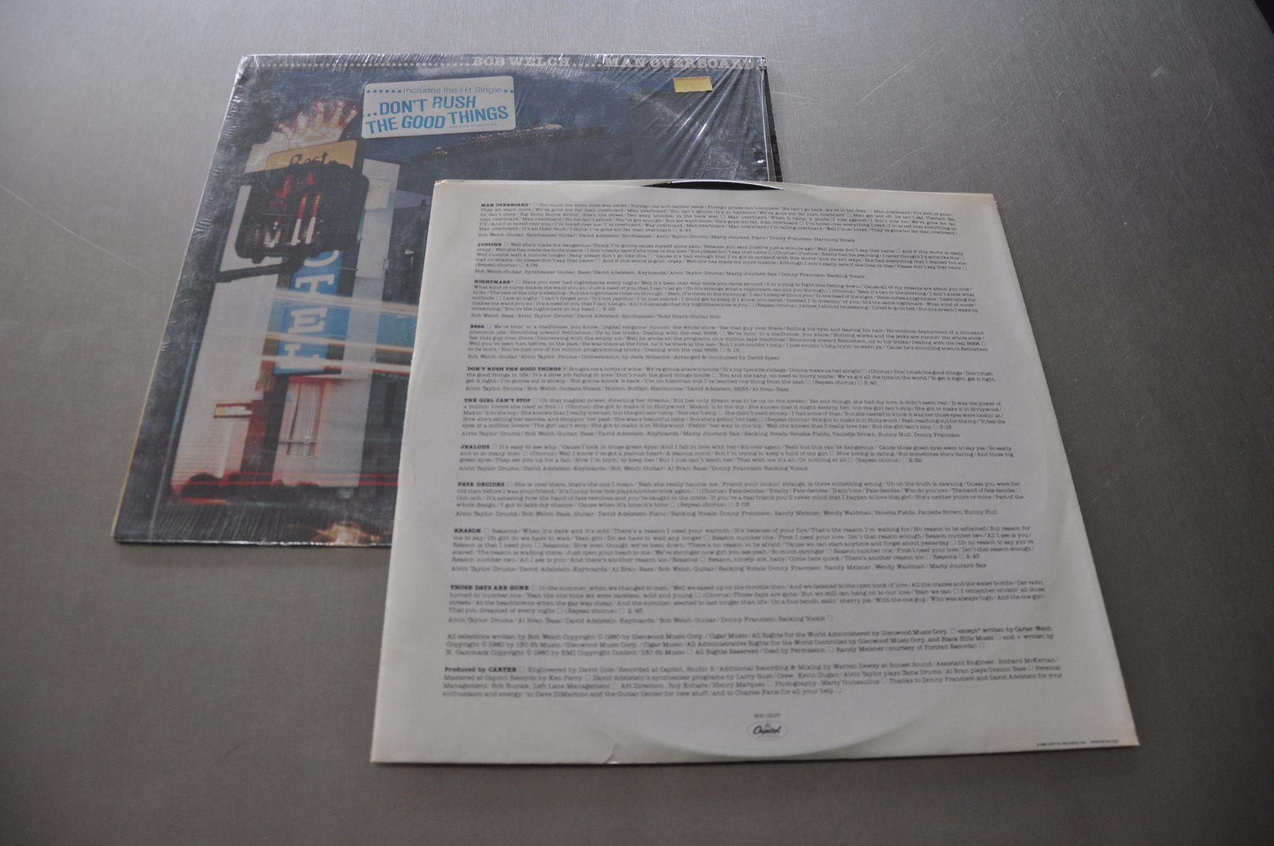 Dischi in vinile: BOB WELCH LP MAN OVERBOARD – Usato da Sion venduto da jaipur1401 2