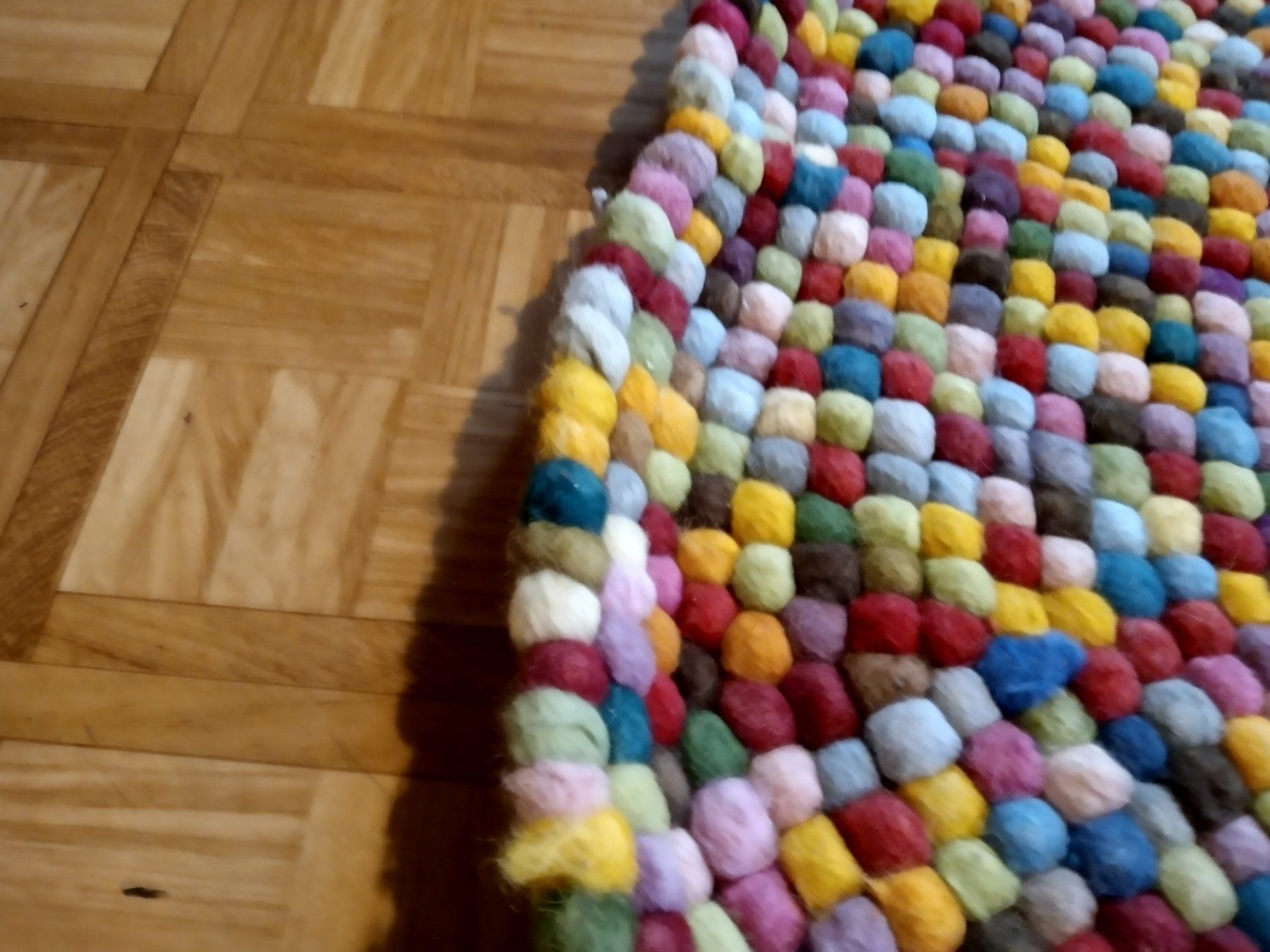 Tappeti: rund Filzball-Teppich 140cm – Usato da Prez-vers-Siviriez venduto da Monija70 3