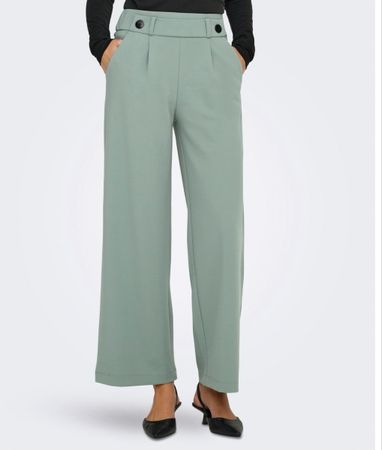 JDY - Hose mit weitem Beinschnitt Gr. M/30 , Chinois green