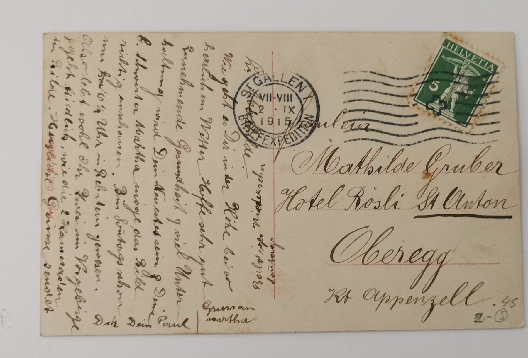 Cartes postales: 1915 – D'occasion à Aadorf par Chnorli-Furz 1