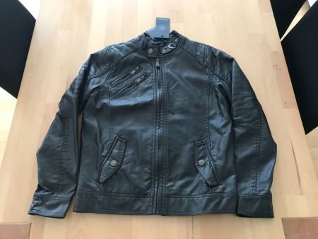 Pilot Jacke in Lederoptik  Gr.: 152/164