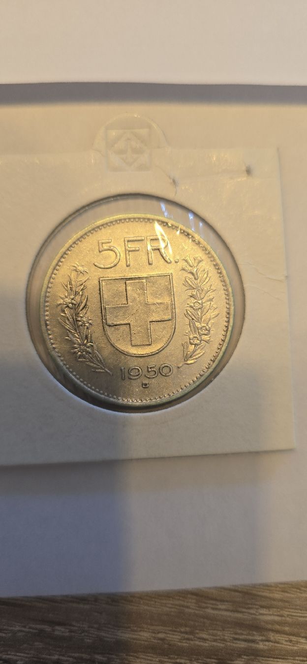 Alle Münzen: piece 5chf 1950 – Gebraucht aus Fribourg von yan_z5fr