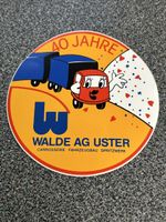 Aufkleber zum 40-jährigen Jubiläum von WALDE AG USTER