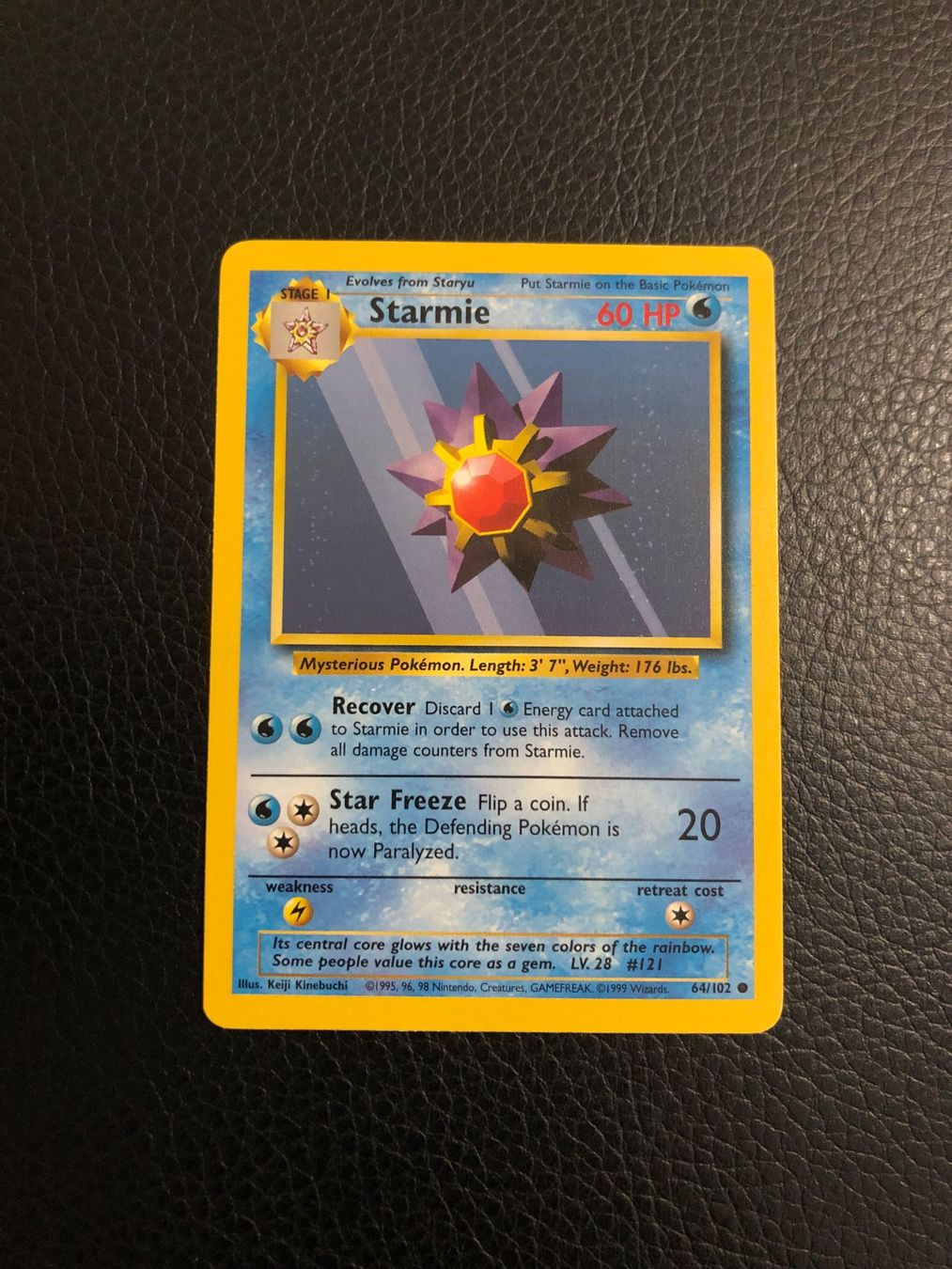 Pokémon Sammelbilder & Trading cards: Base Set Starmie 64/102 Ab 1 – Gebraucht aus Paradiso von Pkmn10