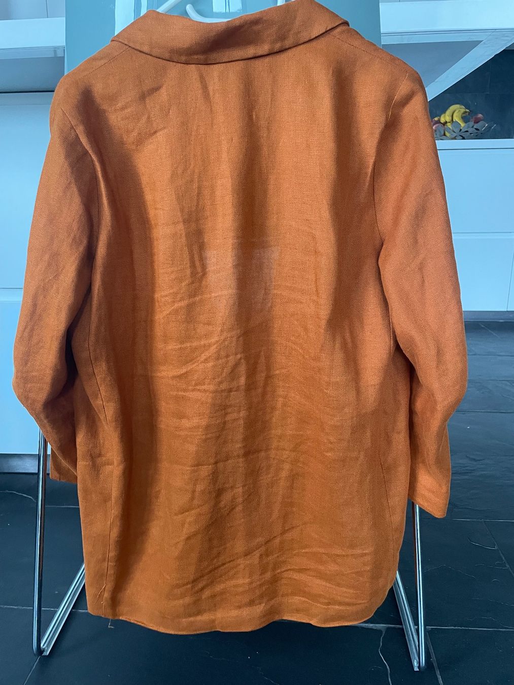 Zara Giacche: Zara Oversize- Leinen-Blazer orange Gr. S – Usato da Coldrerio venduto da Theres2004 3