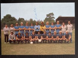 Schalke 04 Autogrammkarte 1975/76, Rarität mit Original Unte