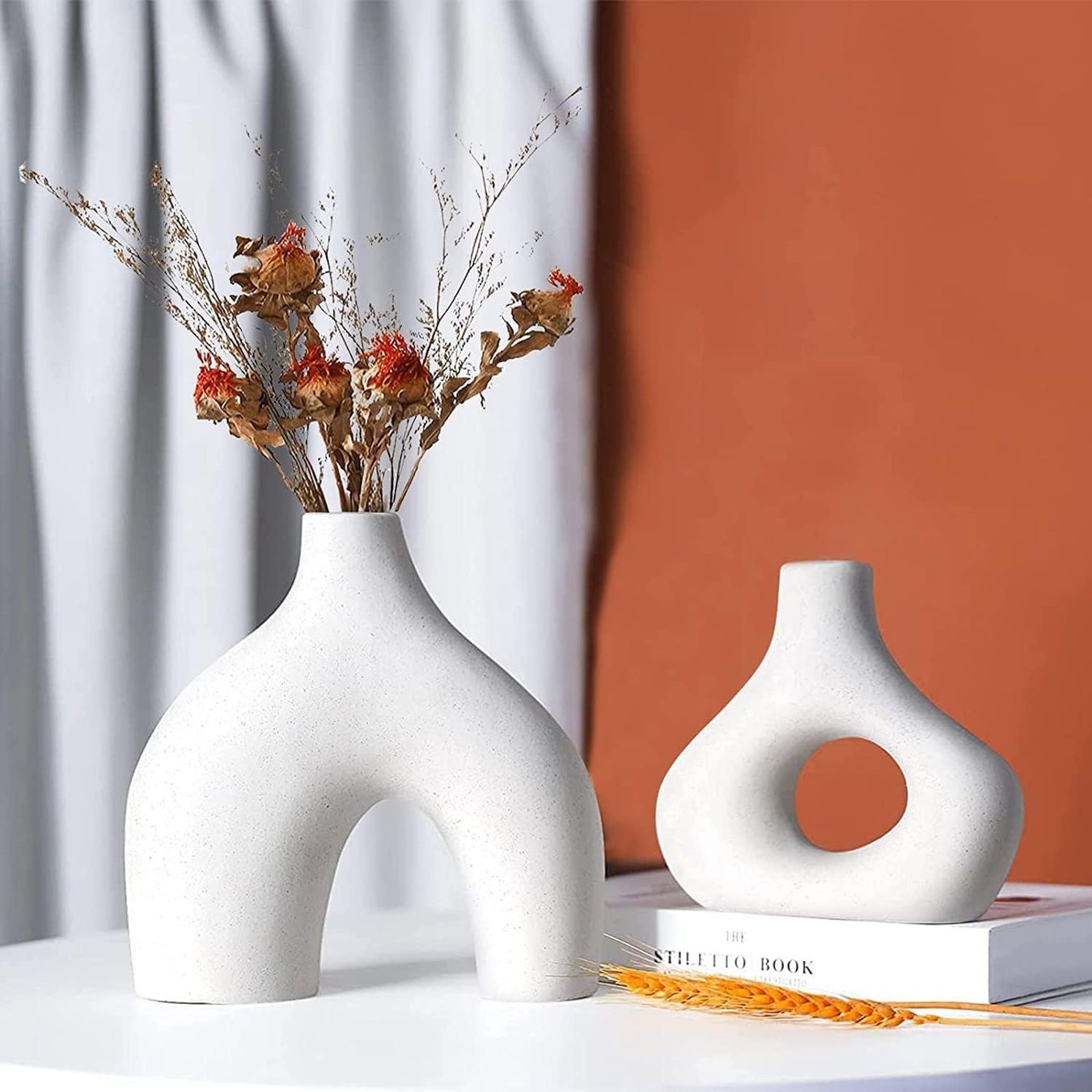 Vasen & Gefässe: Weiße Keramikvase 2er-Set – Neu und originalverpackt aus Nuglar von SaleRitter 6