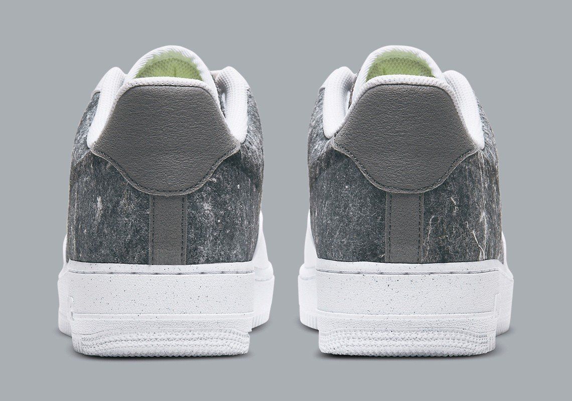 Nike Scarpe da uomo: Nike Air Force 1 Recycled Wool Pack - White Light Smoke Grey – Nuovo e nell'imballaggio originale da Genève venduto da dorco 5