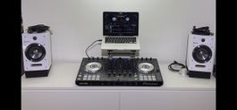 DJ Controller Pioneer DDJ-SX2 mit Lautsprechern weiss
