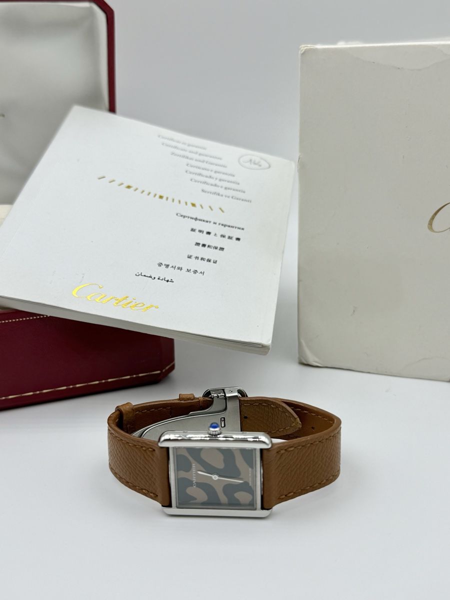 Cartier Orologi: Cartier Tank Solo Leopard Full Set – Usato da Lugano venduto da Superstudiolugano 1
