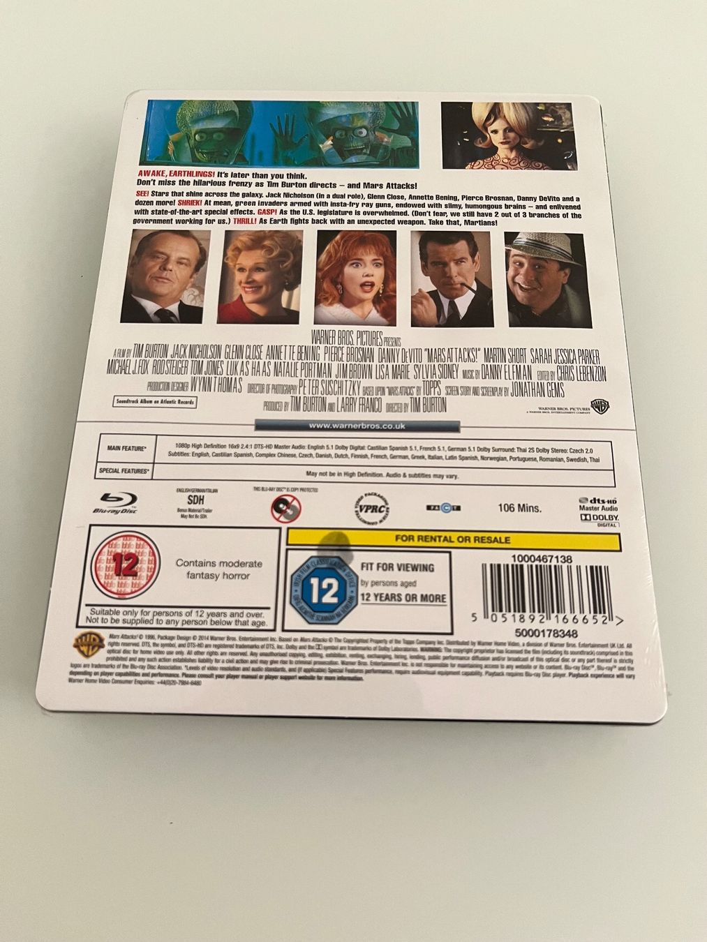 Tous les DVDs: Mars Attacks! (Blu-Ray Disc - SteelBook) – Neuf avec emballage d'origine à Stabio par rao_x6pt 1