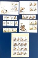 1988-89- 90-Azoren Portugal FDC VOGEL + Sätze ** + Bogen **