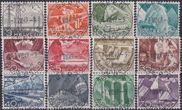 1949, Nr.297-308 Serie +Ersttags-Vollstempel (**), K: 600.-+