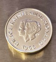 10 Francs - Rainier III 10th Wedding Anniversary, 25g Silber