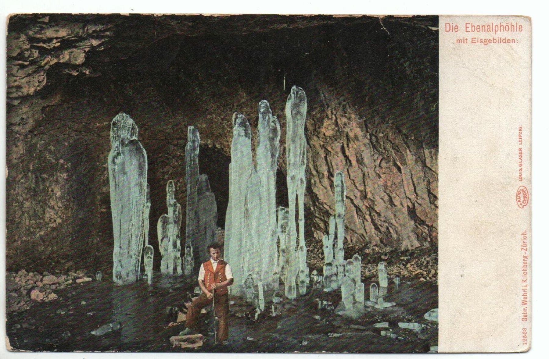 Ansichtskarten: DIE EBENALPHÖHLE mit Eisgebilden – Neu (gemäss Beschreibung) aus Jona von philajona