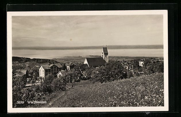 Cartoline postali: AK Wolfhalden, Panoramaansicht, 1934 – Usato da Berlin venduto da bartko-reher