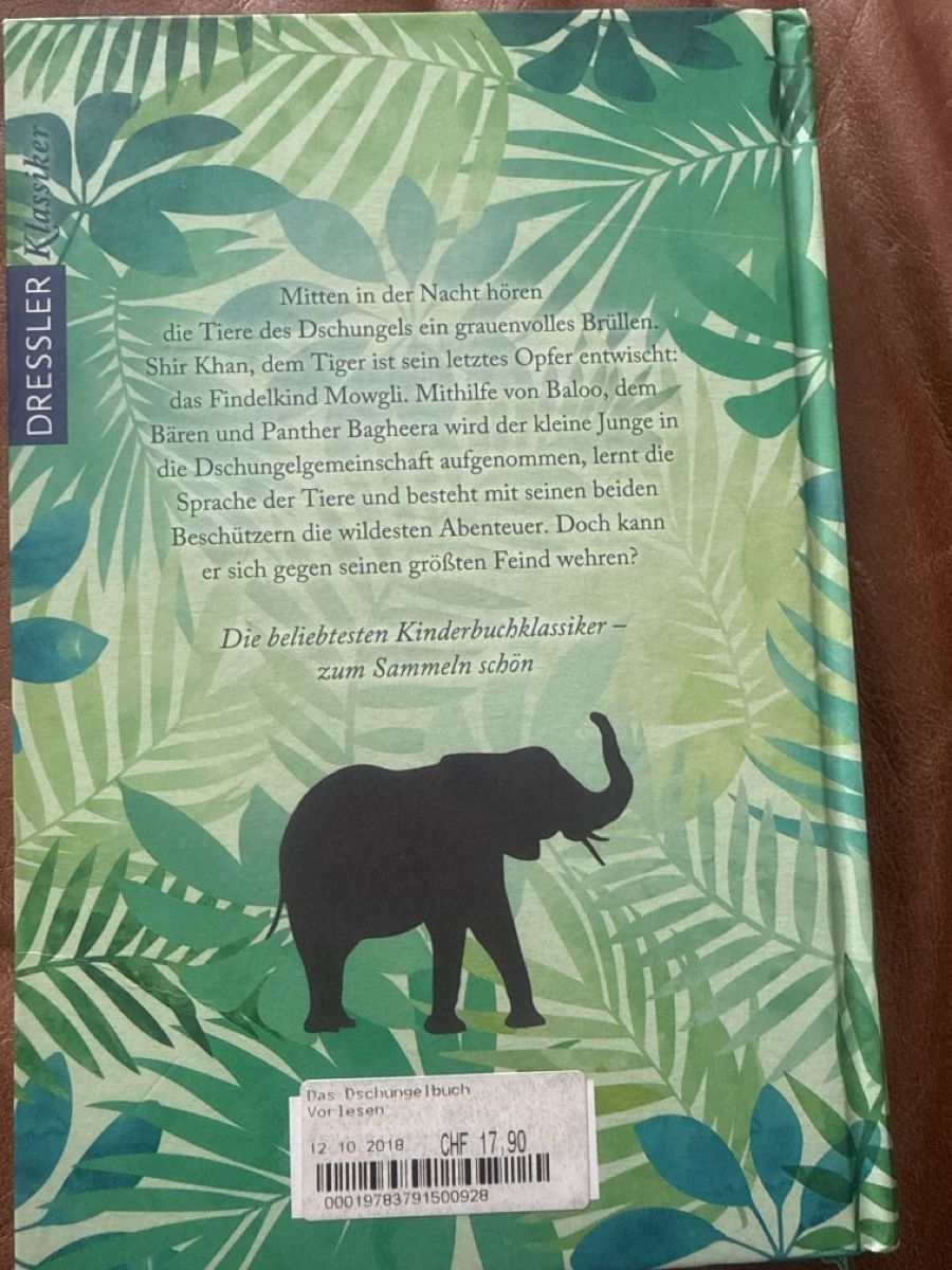 Libri: Dschungelbuch von Rudyard Kipling - Ein Klassiker! – Usato da Spreitenbach venduto da BIH2005 2