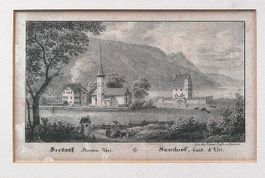 Seedorf  Lithographie von Egli 1837