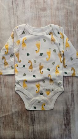 👣 Baby-Body „Safari Giraffe“ - 100% Baumwolle