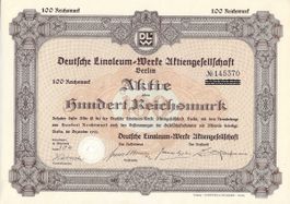 Deutsche Linoleum-Werke AG, Berlin - 1933