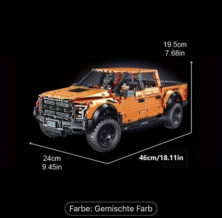 Neuer Ford Raptor Pick Up Modellbausatz 1608-teilig (Neu und ...