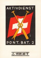 Einheitskarte Aktivdienst Pont.Bat. 2