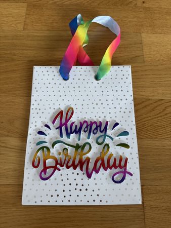 Geschenktasche Happy Birthday, neuwertig!