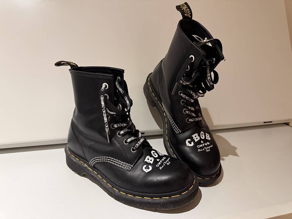 Scarpe da uomo: Dr. Martens 1460 CBGB / OMFUG Boots schwarz  – Usato da Fläsch venduto da jbmerz 1
