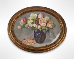Gemälde Stillleben mit Rosen