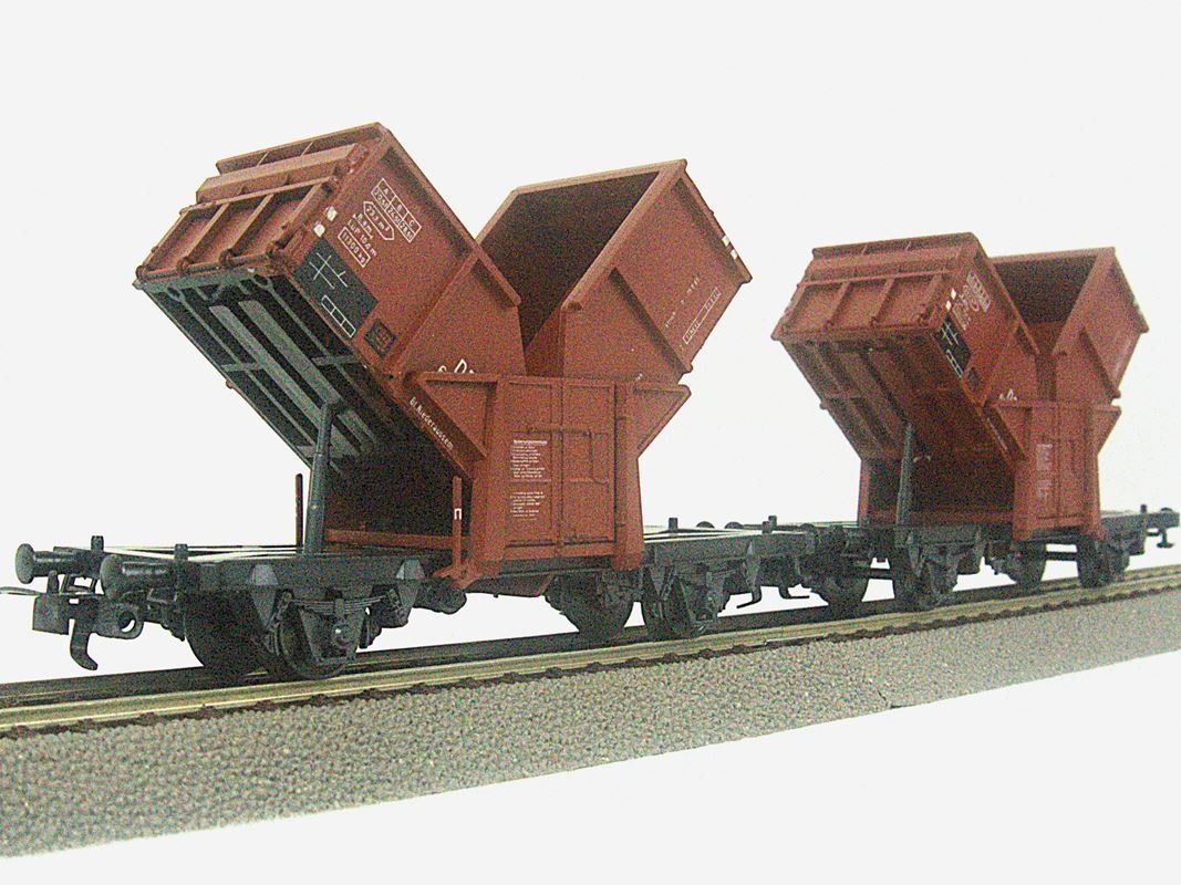 Liliput Modellini di ferrovie: DB Kippwagen Fd-z Set Liliput 211 2x – Nuovo (secondo la descrizione) da Pratteln venduto da Restwert_Pratteln 3