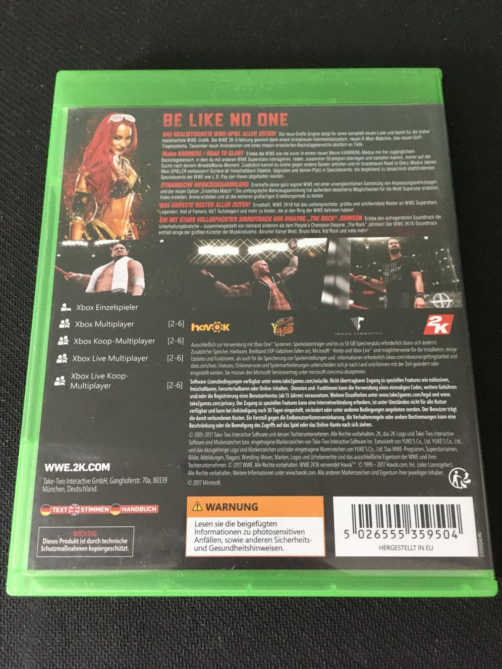Microsoft Giochi: W2K18 für Xbox One – Usato da St.Gallen venduto da sjosjo 1