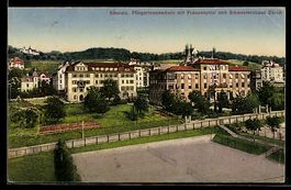 AK Zürich, Pflegerinnenschule mit Frauenspital und Schwester