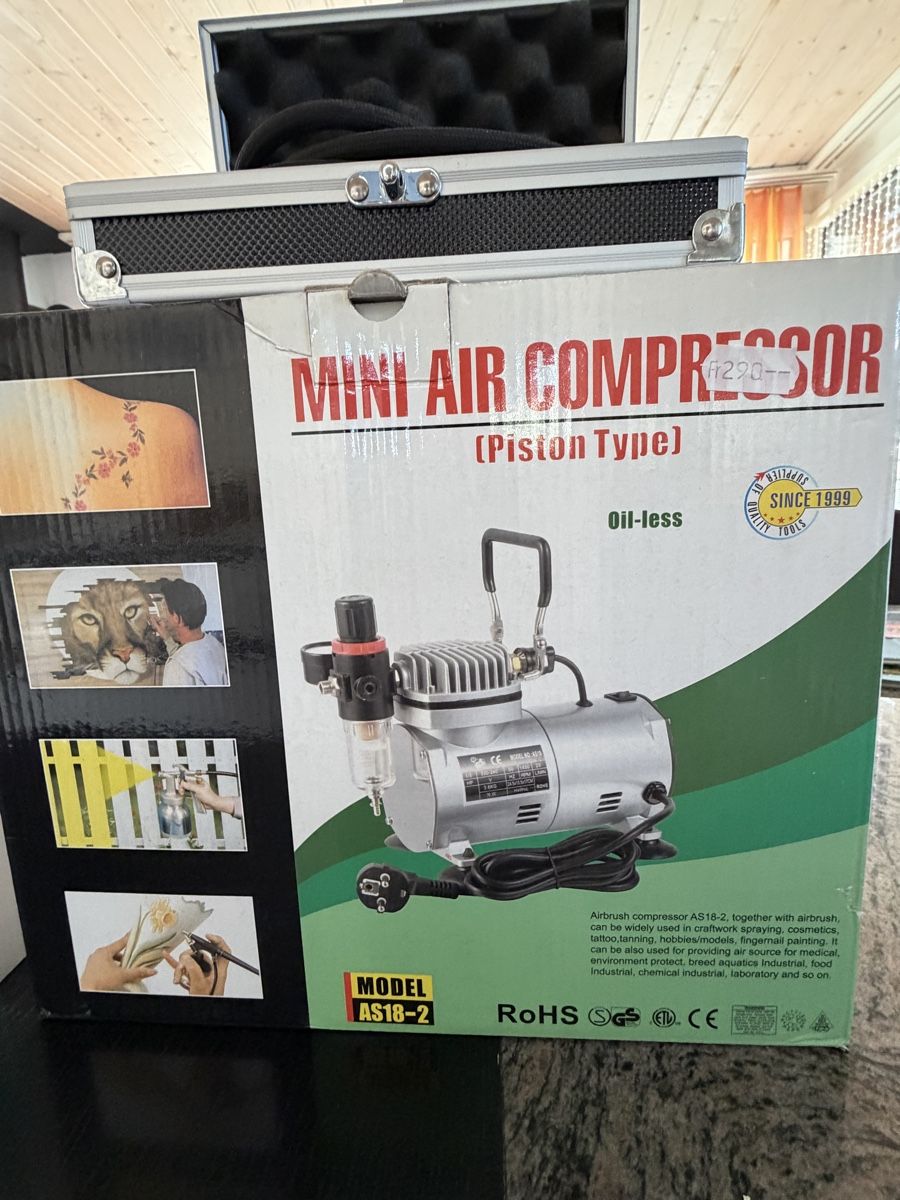 Compressori: AIRBRUSH CLEANING POT UND KOMPRESSOR – Usato da Bellach venduto da Chnudi38 2