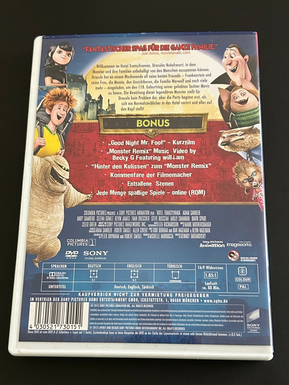 Tutti i DVDs: HOTEL TRANSSILVANIEN [DVD] – Usato da Dietlikon venduto da Mankai 1