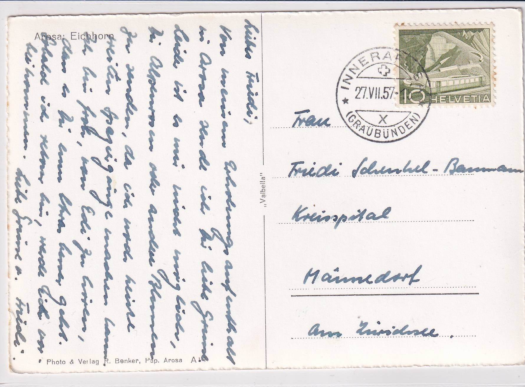 Cartoline postali: Eichhörnchen /bi – Usato da Hombrechtikon venduto da Rudolf07 1