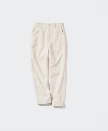 Uniqlo Leinen Baumwolle Hose (Tapered Fit, XL)